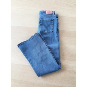 Levi’s 726 High Rise Flare Jeans Womens Size 14 Medium Wash Stretch Denim